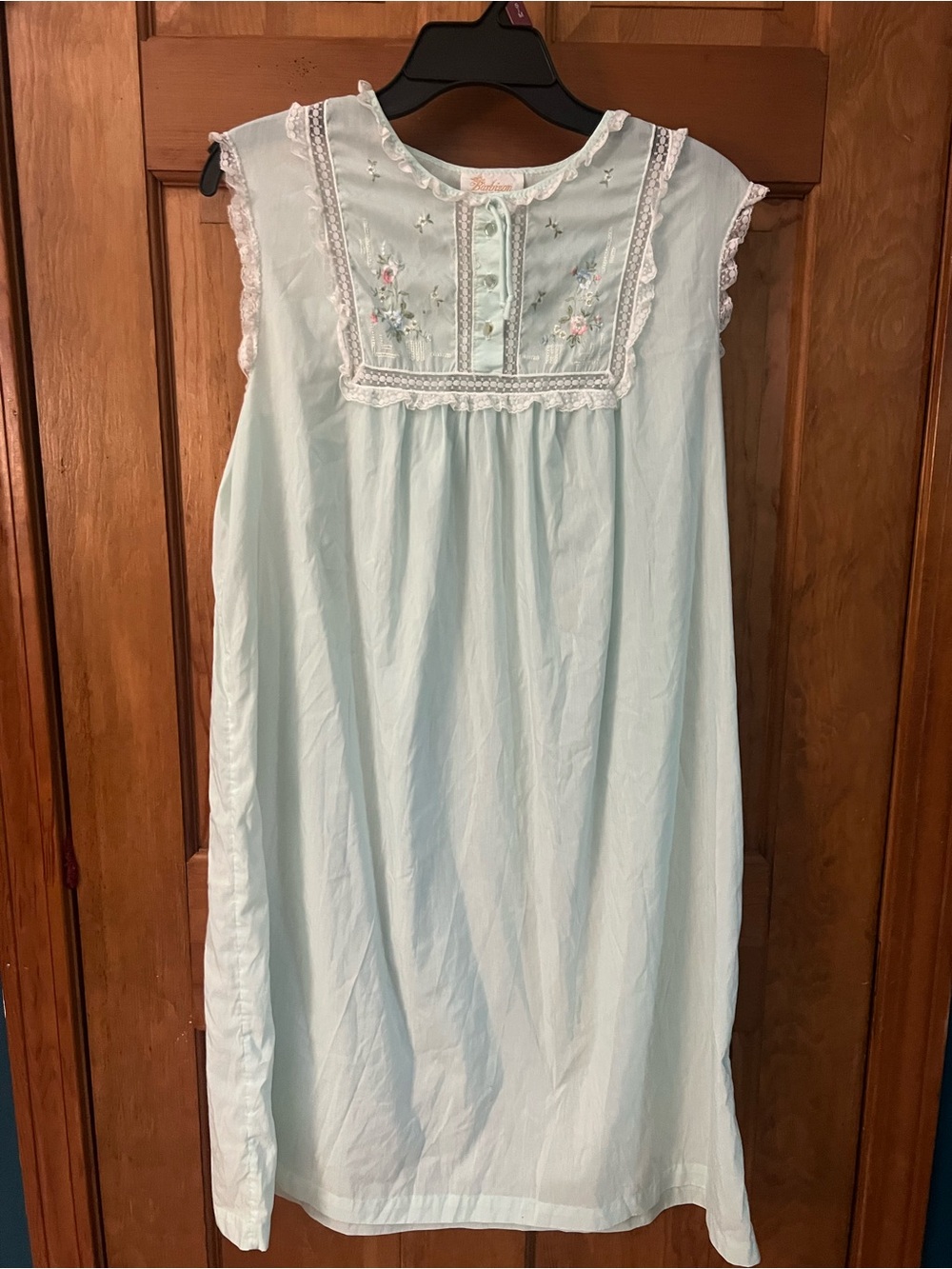 Vintage 70s Barbizon Blendaire Batiste nightgown, Cottagecore